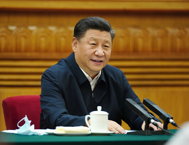 7月21日，中共中央總書記、國家主席、中央軍委主席習(xí)近平在京主持召開企業(yè)家座談會(huì)并發(fā)表重要講話。新華社記者 鞠鵬 攝